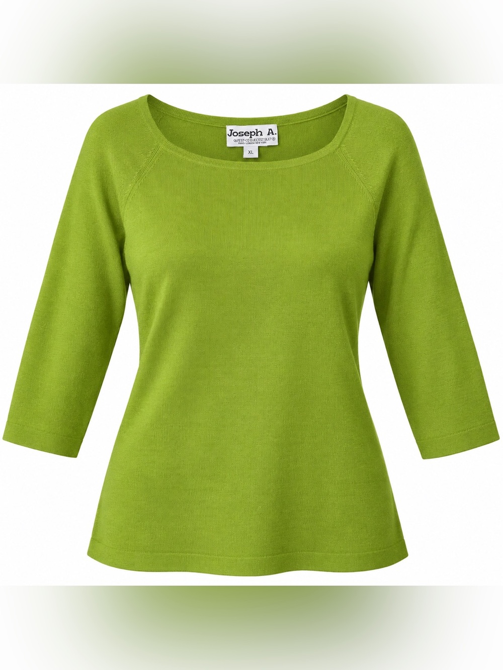 Joseph A Green Scoop Neck 3/4 Sleeve Top stretch comfort
